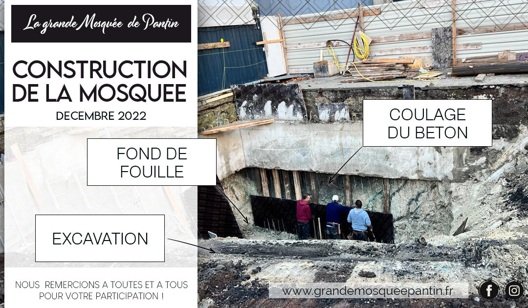 REALISATION DES FONDATIONS POUR NOTRE MOSQUEE
