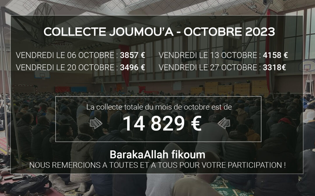 Les collectes Djoumou’a du mois de octobre