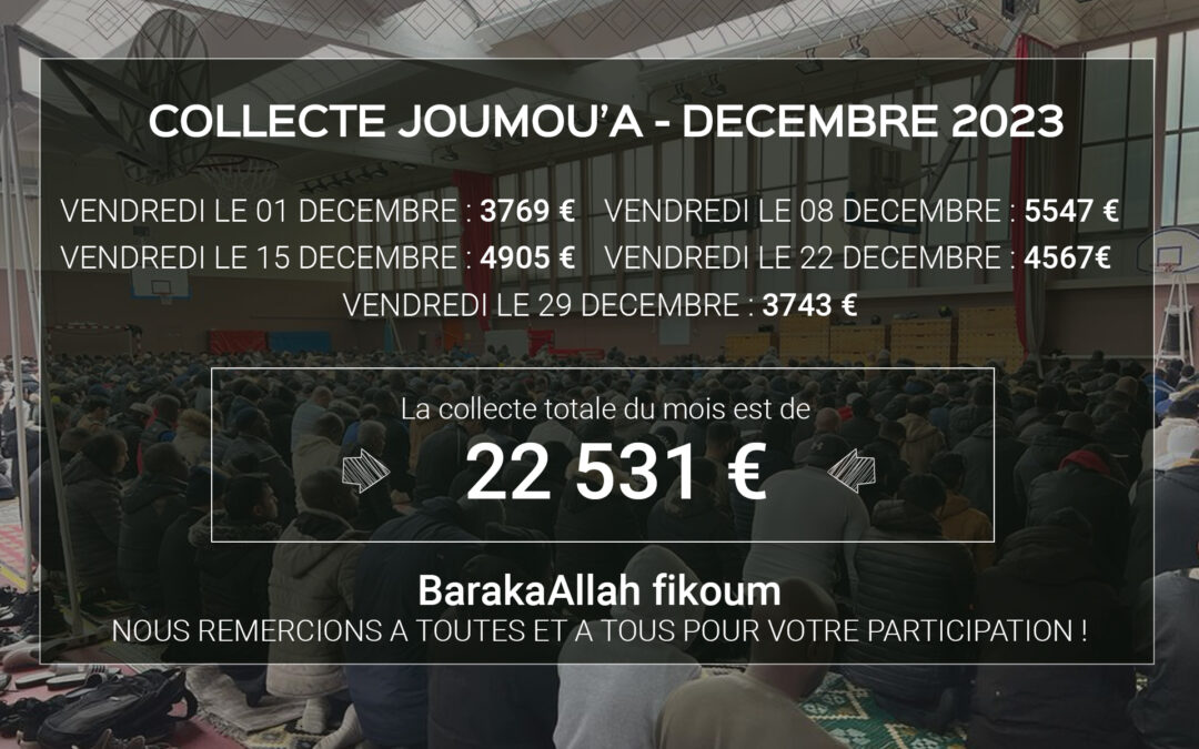 les collectes Djoumou’a du mois de décembre