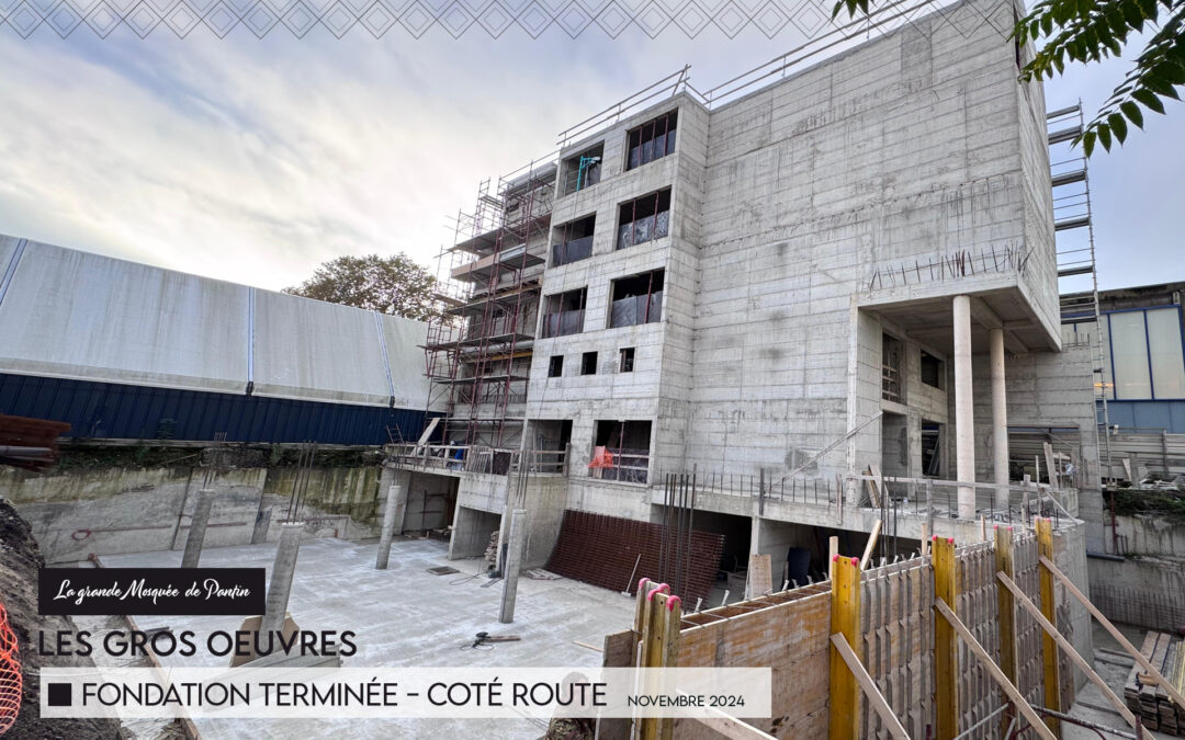 FONDATION TERMINEE de la partie route